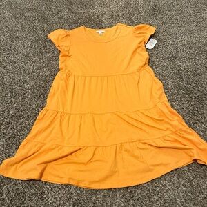 Orange t shirt Dress